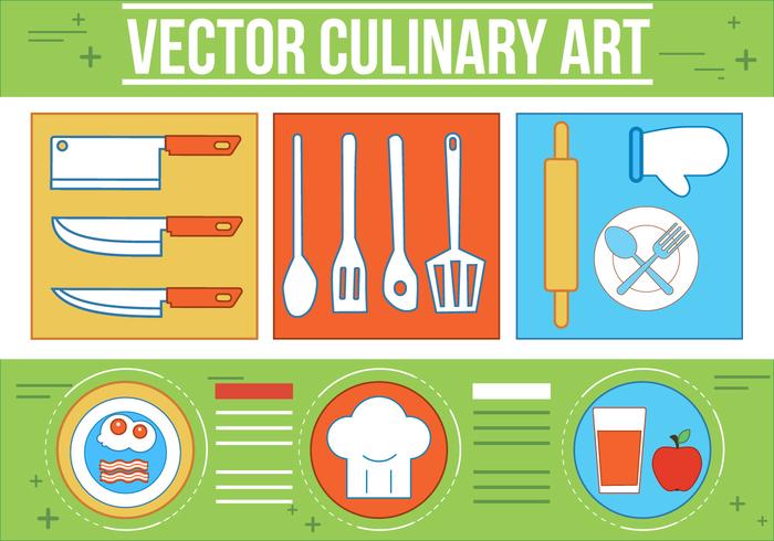 Arte culinario del vector libre