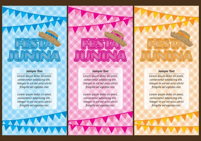 Festa Junina Flyers vector
