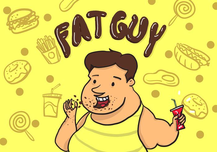 Fat Guy Vector