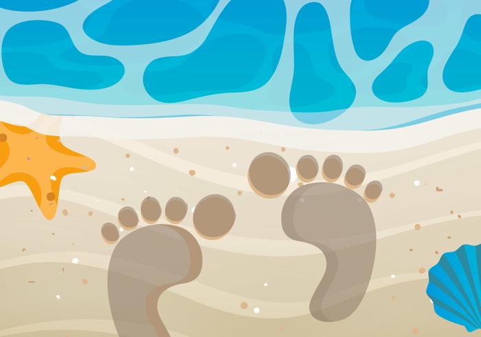 Baby Foodprints Vector