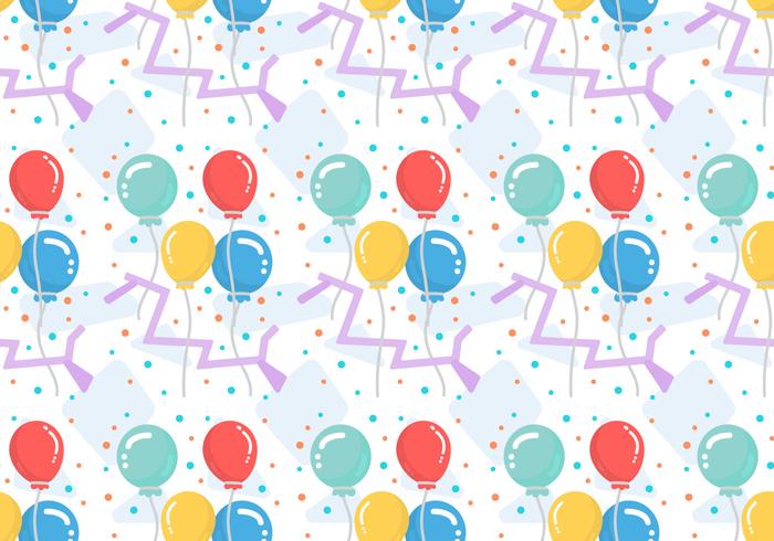 Free Balloons Pattern 5 vector