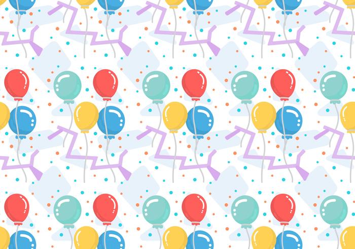 Free Balloons Pattern 5 vector