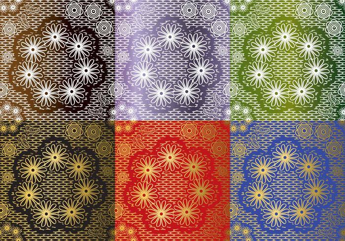 Set Lace Texture Vectors