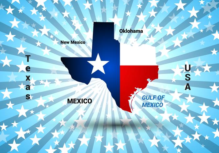 Free Texas Map Vector