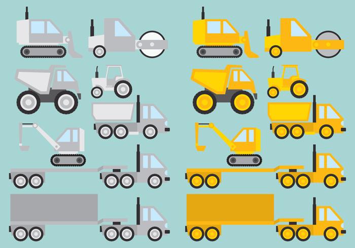 Construction Vehicles vector