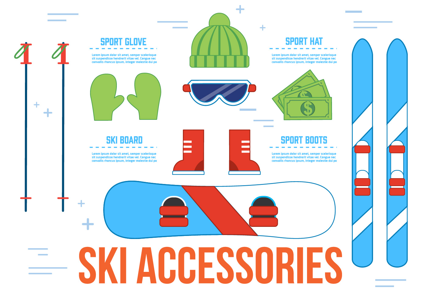 Free Ski Accessories Vector Icons 112012 Vector Art at Vecteezy