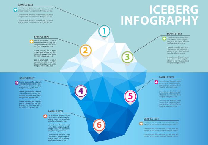 Iceberg Statistics Vector