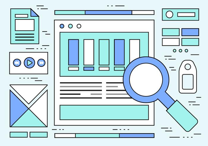 Free Linear Web Layout Vector Background Free Linear Web Layout Vector Background