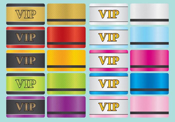 Tarjetas VIP vector