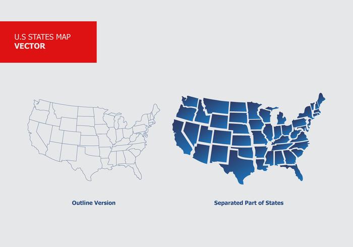 United States Map vector