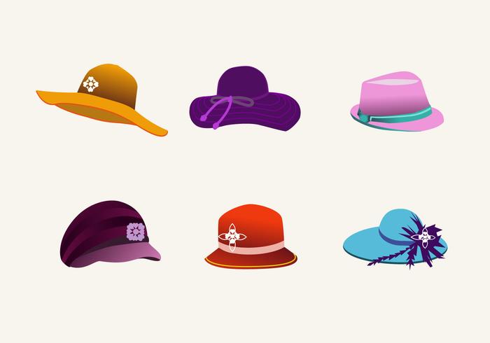 Vector De Sombreros Hermosos