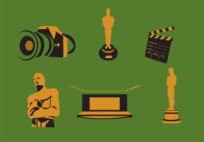 Película y Premios Oscar Vector