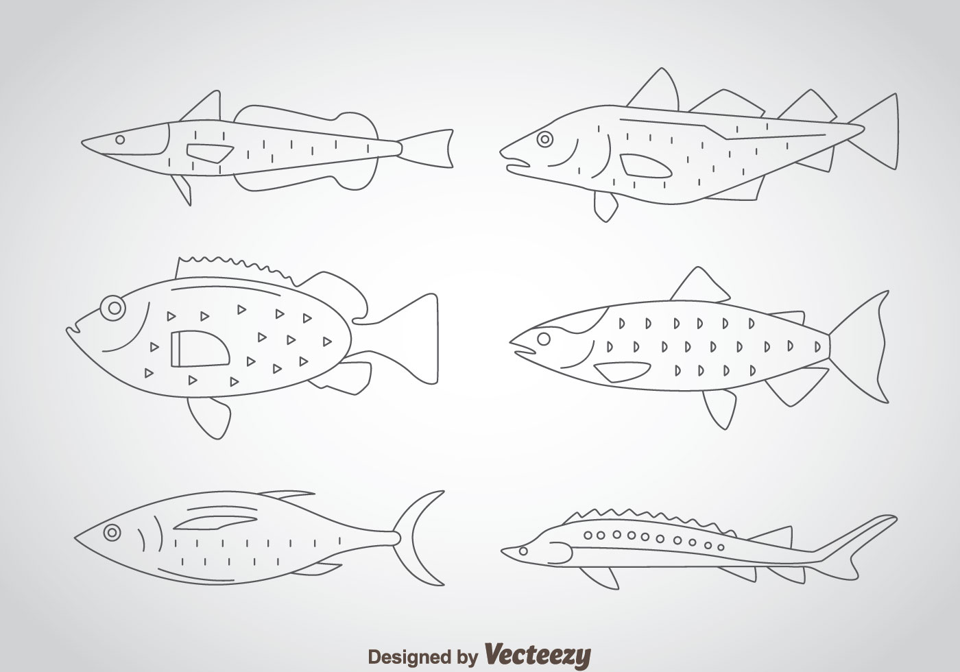 Fish Outline Vector Art, Icons, and Graphics for Free Download