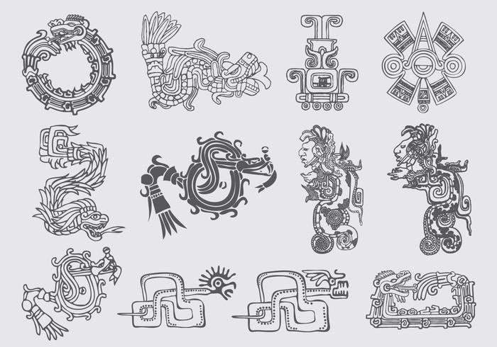 Quetzalcoatl Illustrations vector