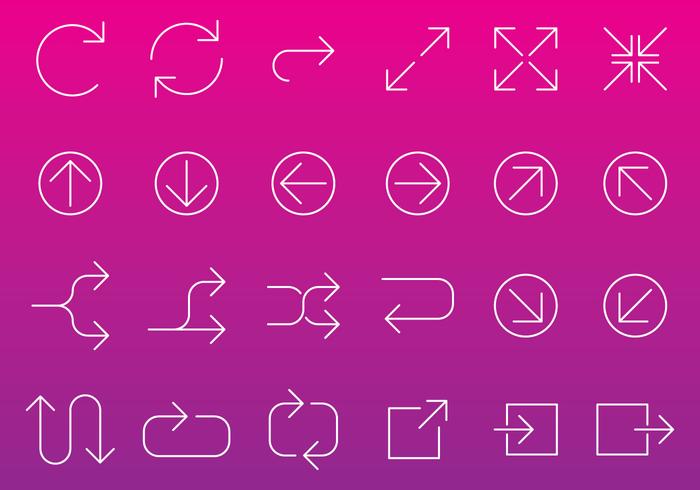 Line Arrow Icon Vectors