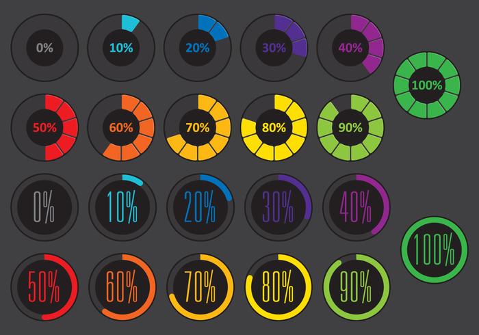 Colorful Circle Pre Loader Vectors