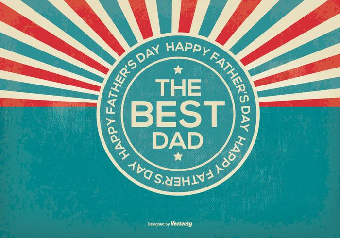 Retro Father's Day Illustration vector