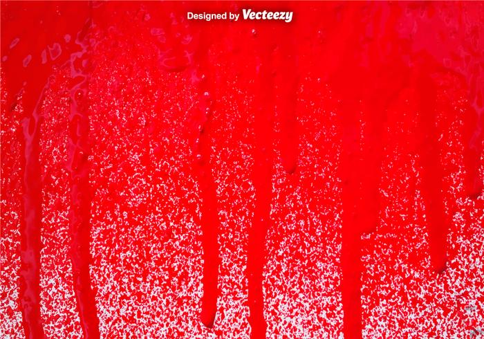 Vector Red Spray Paint Drips Background 