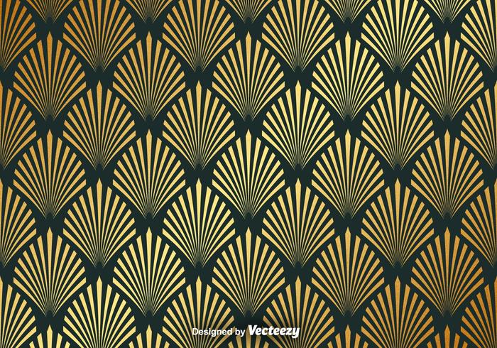 Vector Gold Seamless Pattern With Elegant Shapes 112261 Vector Art at ...