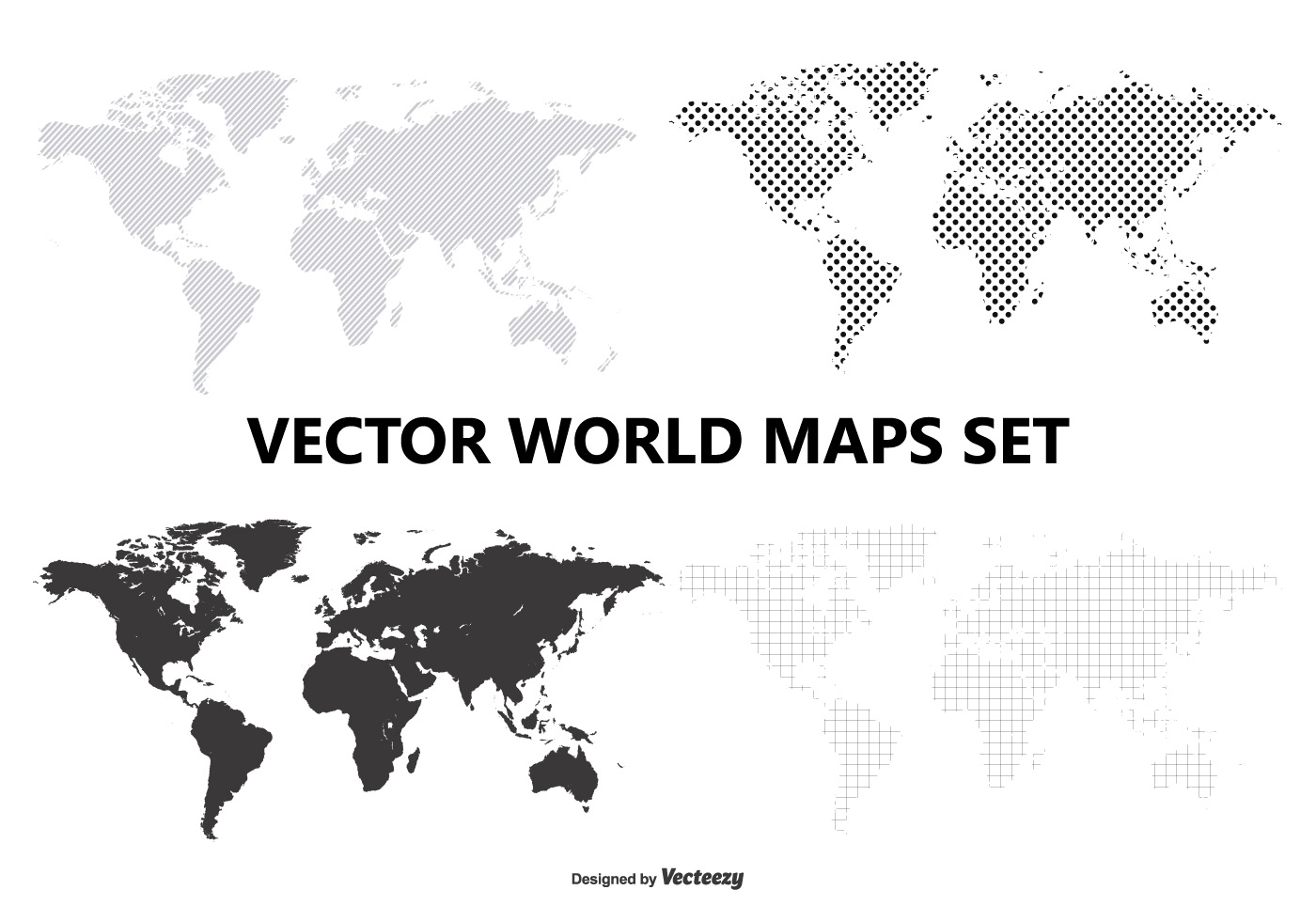 Vector World Map Set Download Free Vector Art Stock Graphics And Images