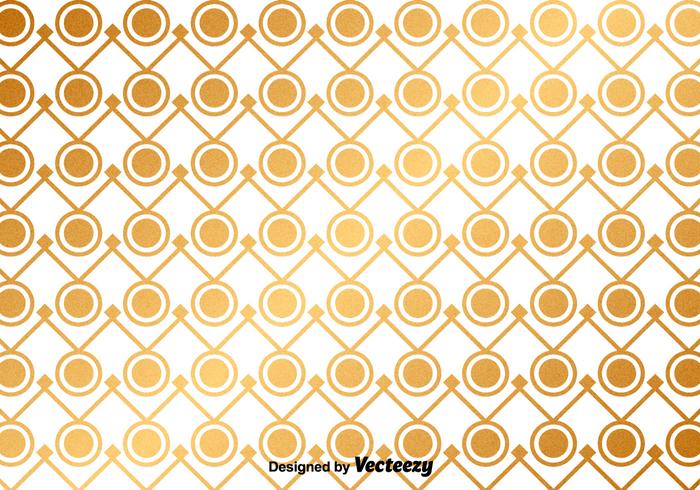 Vector Golden Abstract Pattern