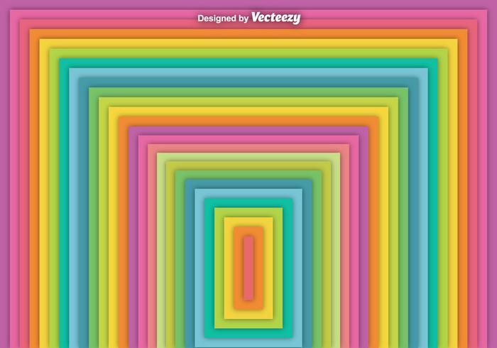 Vector Abstract Square Rainbow Background