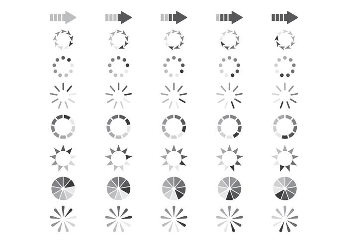 Preloader Symbols vector