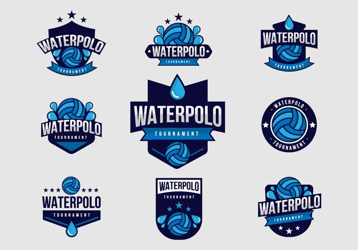 Free Water Polo Badges Vector Free Water Polo Badges Vector
