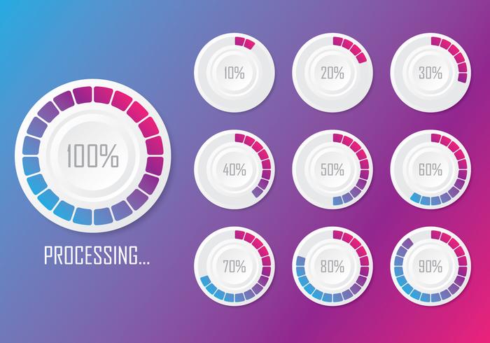 Modern Circle Preloader vector