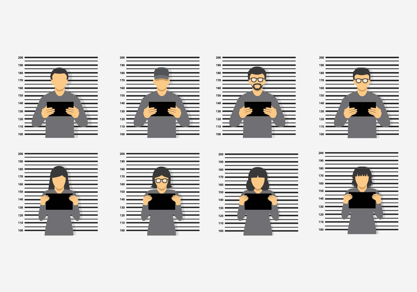 Free Mugshot Vector - Download Free Vector Art, Stock ...