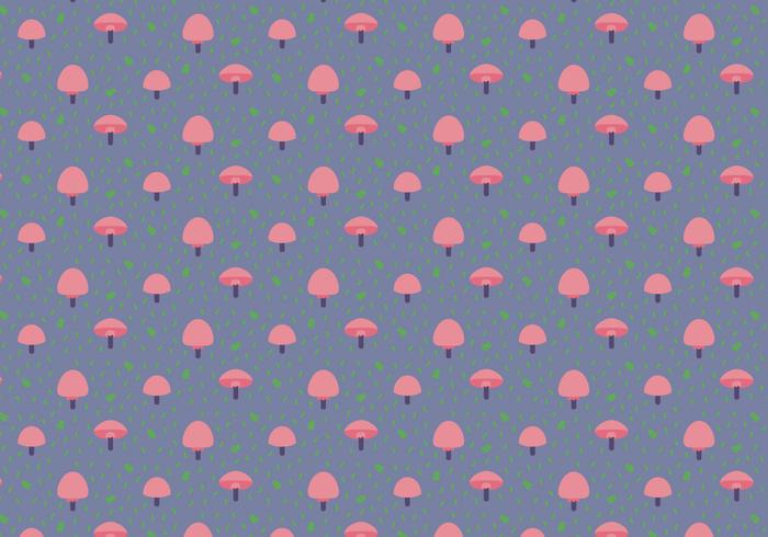 Mushrooms Vector Pattern