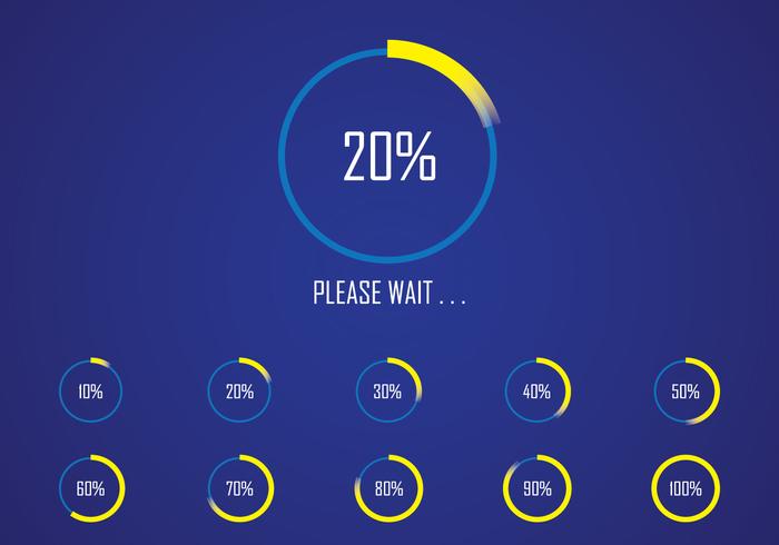 Circle Preloader Interface vector