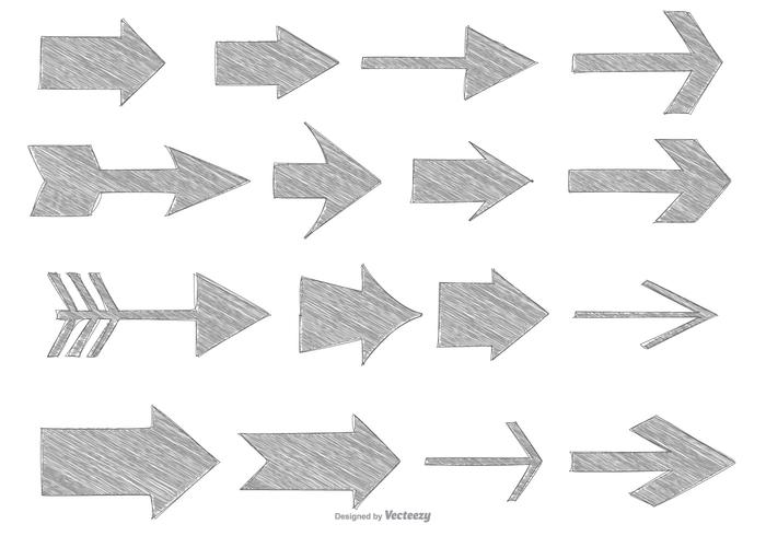 Surtido de vectores Sketchy Arrows