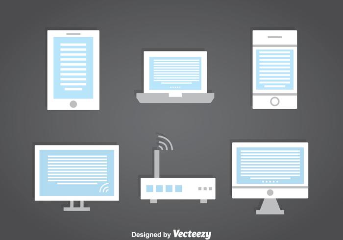 Ereader Collection Set vector