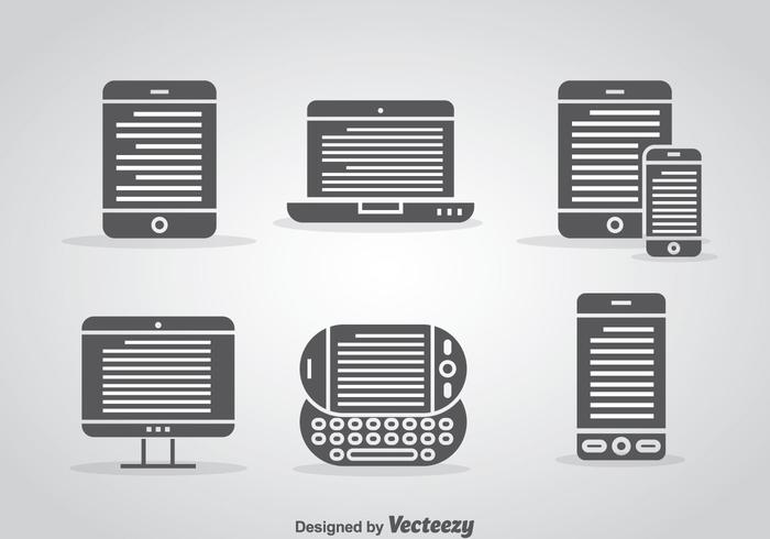 Ereader Vector Set