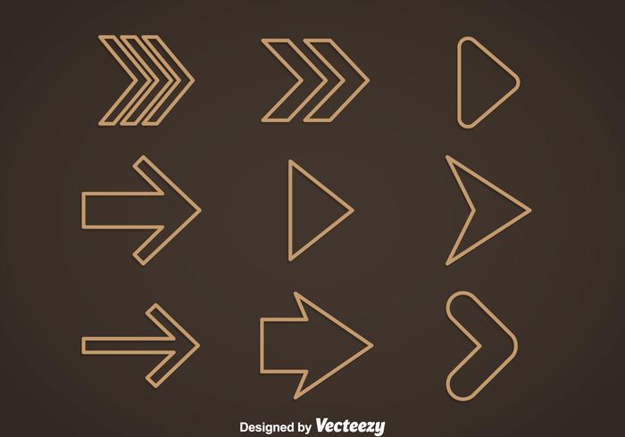 Outline Arrow Vector