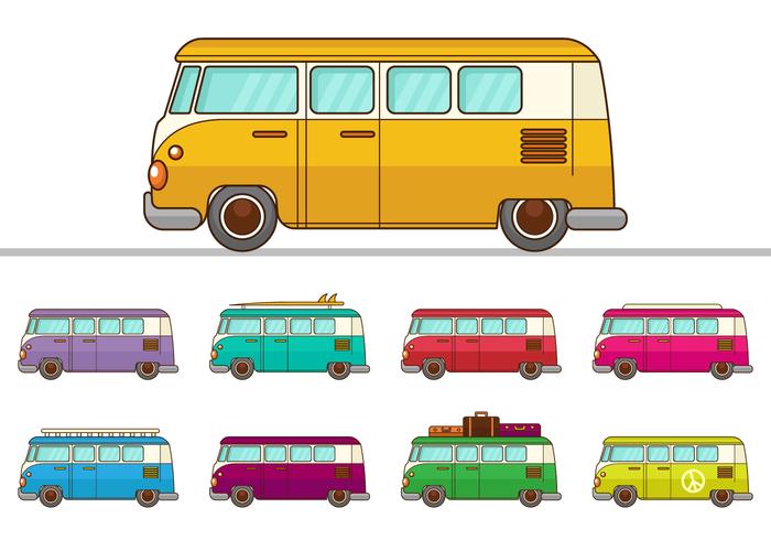 Free VW Camper Vectors Free VW Camper Vectors