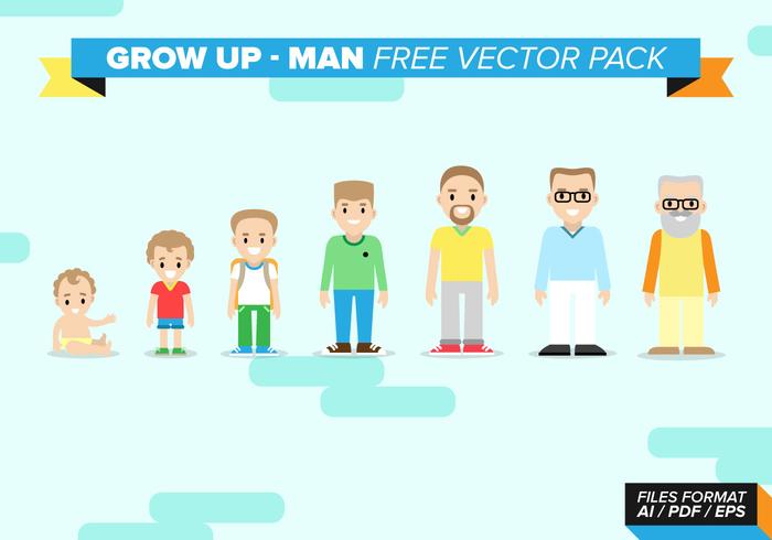 Grow Up Man Free Vector Pack Grow Up Man Free Vector Pack