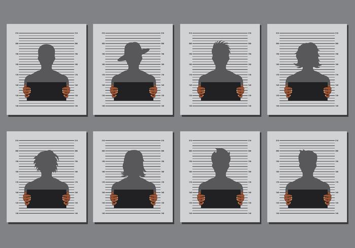 Mugshot Templates Vector