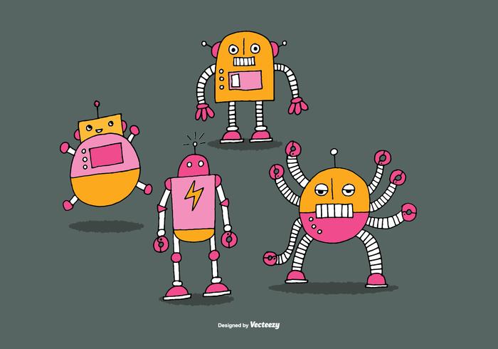 Cute Robot Vectors