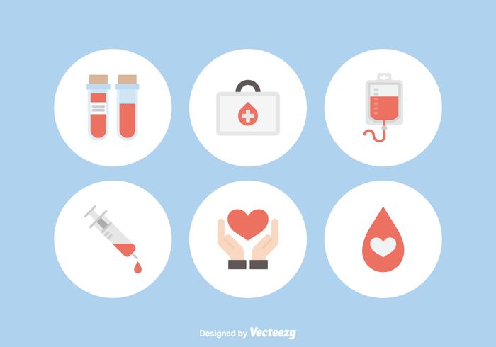 Free Blood Donation Vector Icons