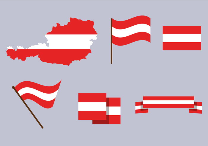 Vector mapa de Austria gratis