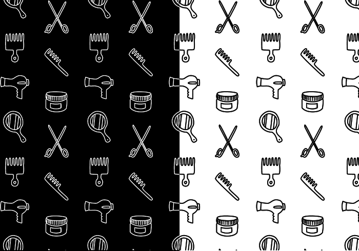 Free Hair Pattern Vector Free Hair Pattern Vector