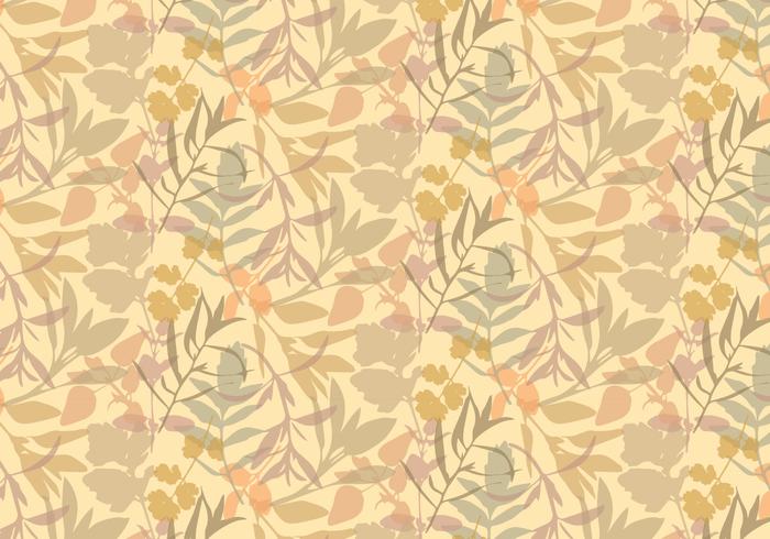 Boho Plants Leafs Pattern vector