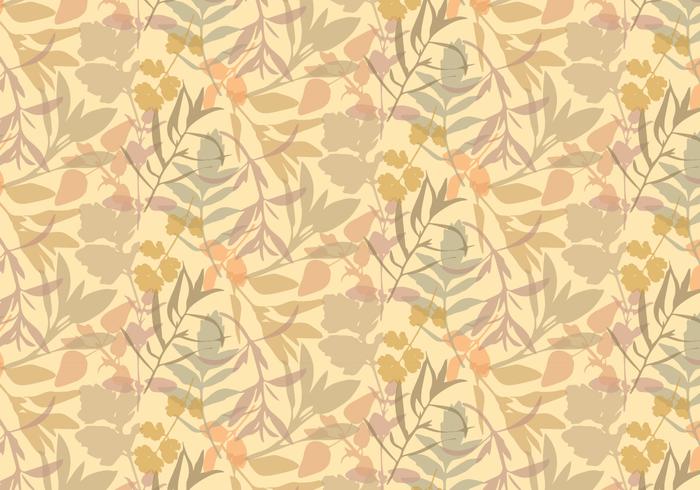 Boho Plants Leafs Pattern vector