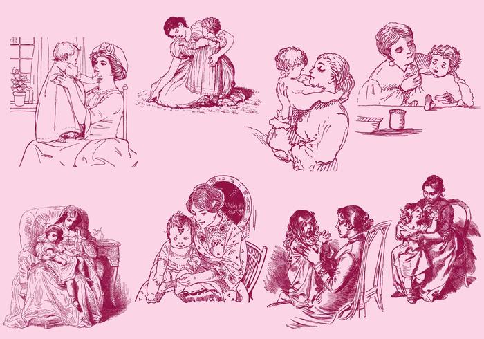 Download Mothers And Childs - Download Free Vectors, Clipart ...
