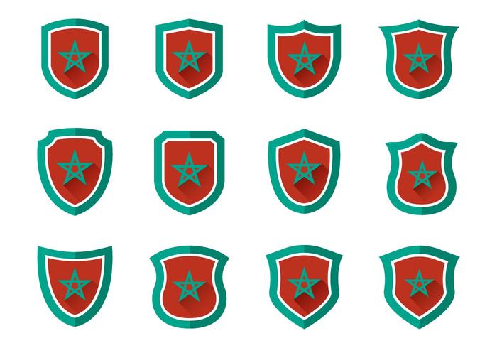 Free Maroc Shield Vectors