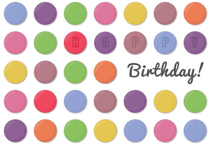 Smarties Birthday vector