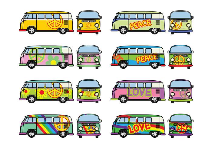 Free Hippie Bus Vector Free Hippie Bus Vector