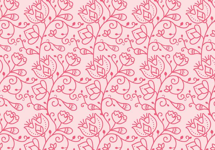 Floral Outline Pattern vector